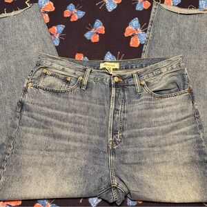 Madewell Wide Leg “Dad Jeans” in Classic Blue